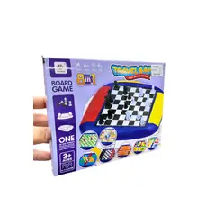 GENERICO - Juego De Mesa 3 En 1 Damas - Ajedrez - Backgammon