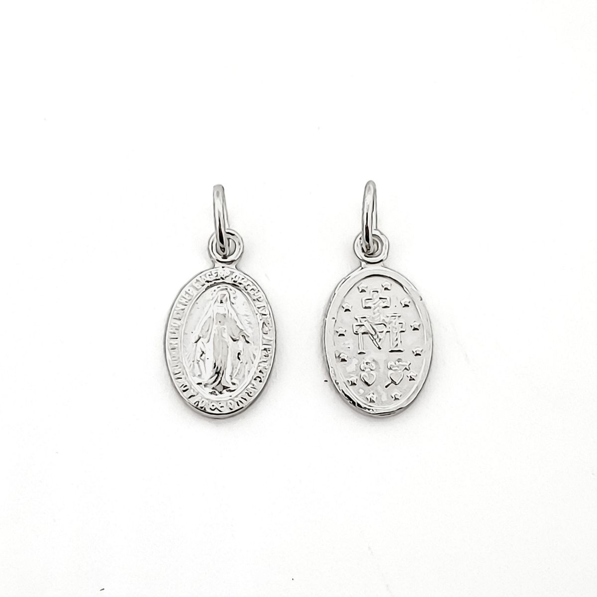 COGGIOLA - Colgante Medalla Virgen de los Rayos 9mm Plata Fina 925