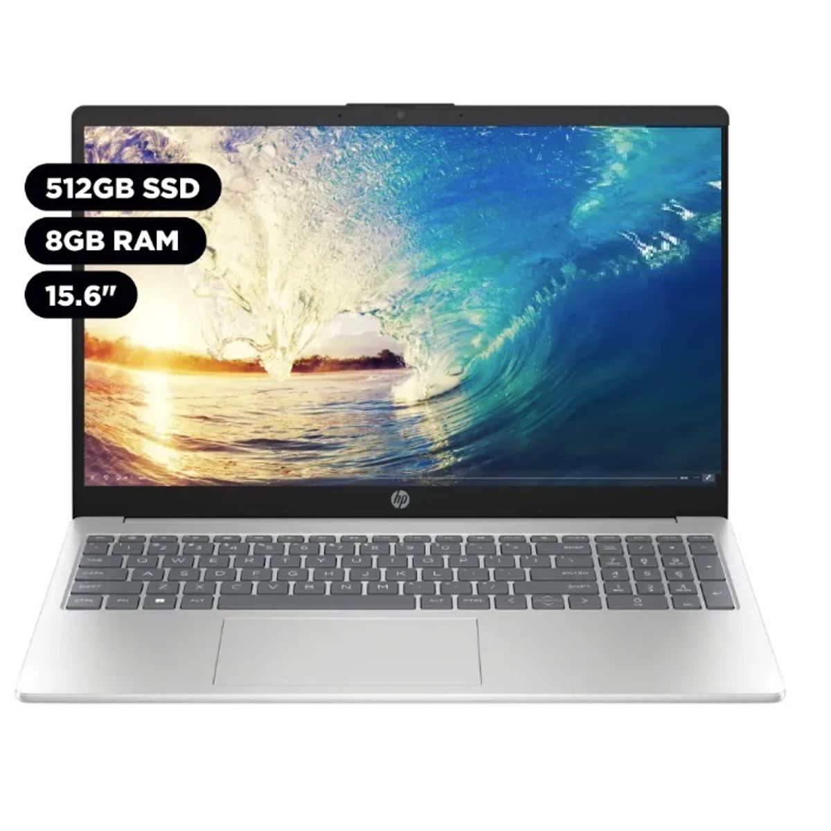 HP - Notebook HP Ryzen 5, 8GB, 512GB SSD, 15", Win 11 (2025)