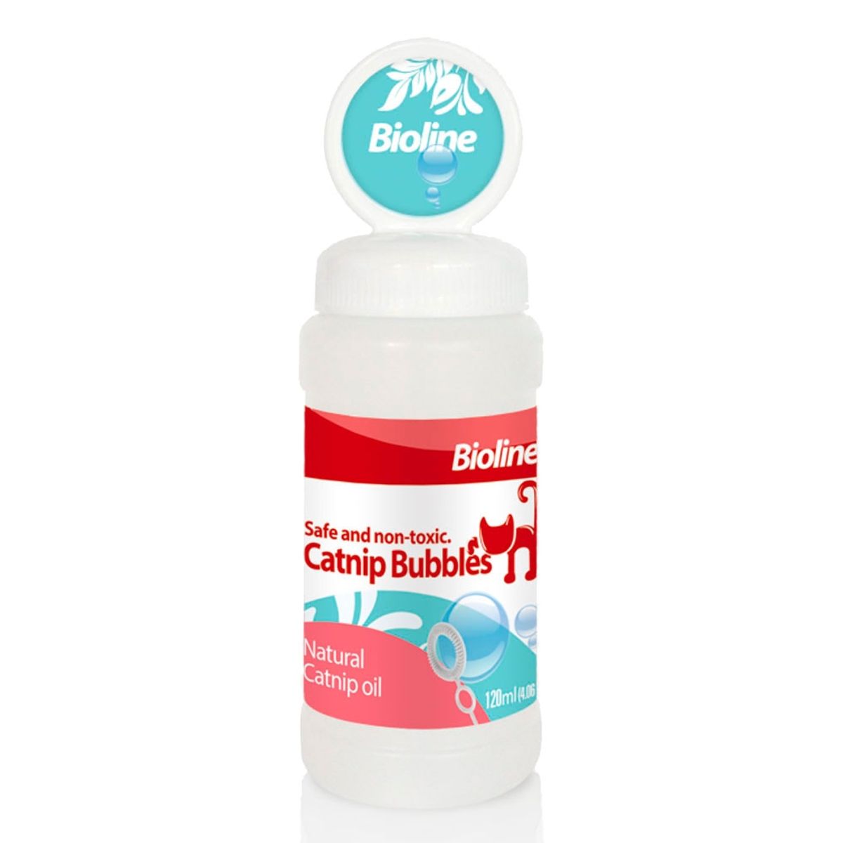 BIOLINE - Burbujas Bioline Catnip Natural Gato, 120ml