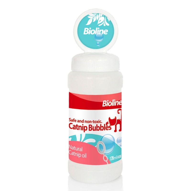 BIOLINE - Bioline Burbujas Catnip Natural Gato, 120ml