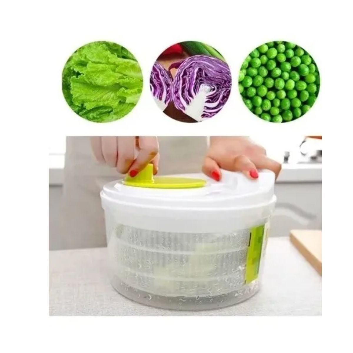 GENERICO - Centrifuga Secadora De Verduras Lechuga Frutas