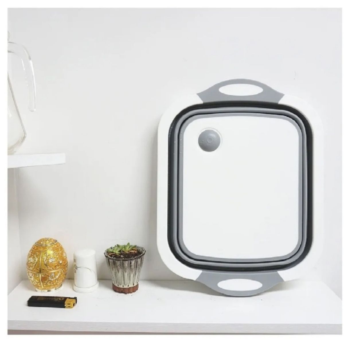 GENERICO - Tabla De Cortar 3 En 1 De Silicona Plegable Drenaje Cocina