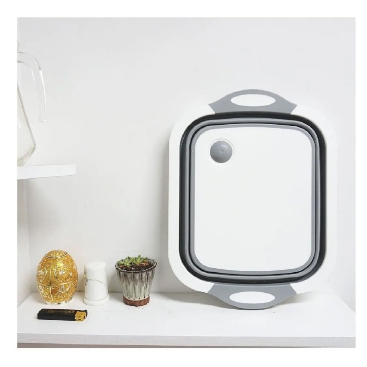 GENERICO - Tabla De Cortar 3 En 1 De Silicona Plegable Drenaje Cocina