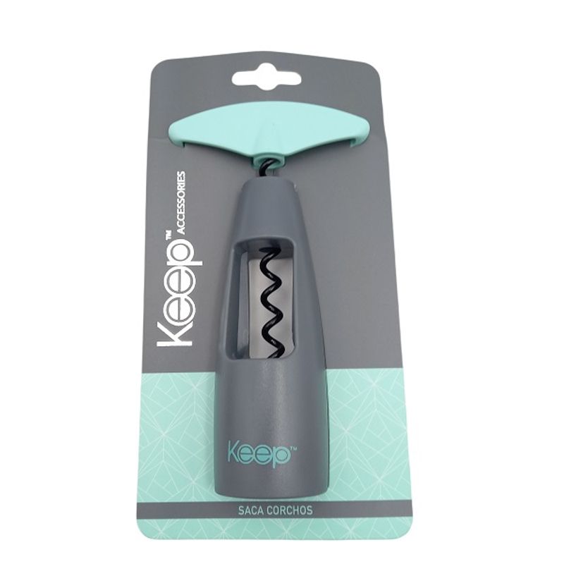 KEEP - Sacacorchos tipo Rosca Gris Keep