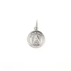 ANDREA COGGIOLA JOYAS - Colgante Medalla Virgen De Coromoto 12mm Plata Fina 925.