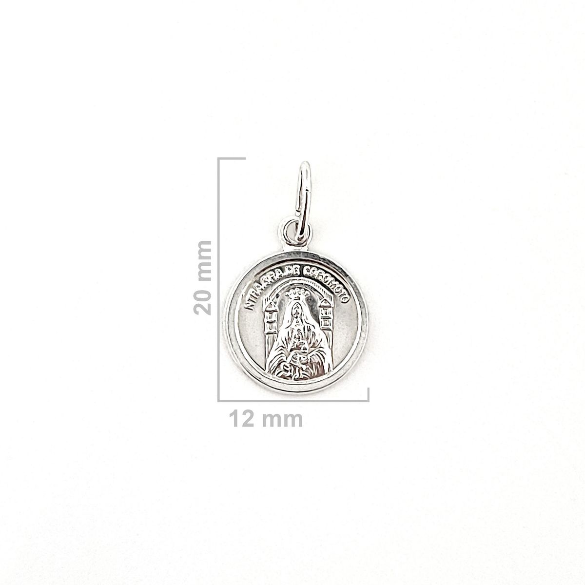 COGGIOLA - Colgante Medalla Virgen De Coromoto 12mm Plata Fina 925