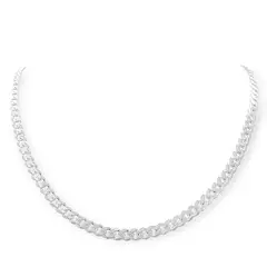 ANDREA COGGIOLA JOYAS - Cadena Grumet Gruesa 60cm Plata Fina 925