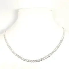 ANDREA COGGIOLA JOYAS - Cadena Grumet Mediana 60cm Plata Fina 925.