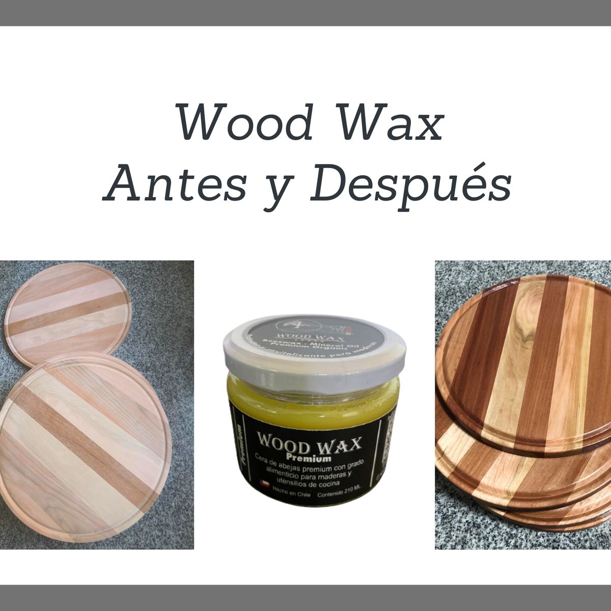 SOY VIRUTA - Sellador Cera Para Tablas Platos y Utensilios De Madera