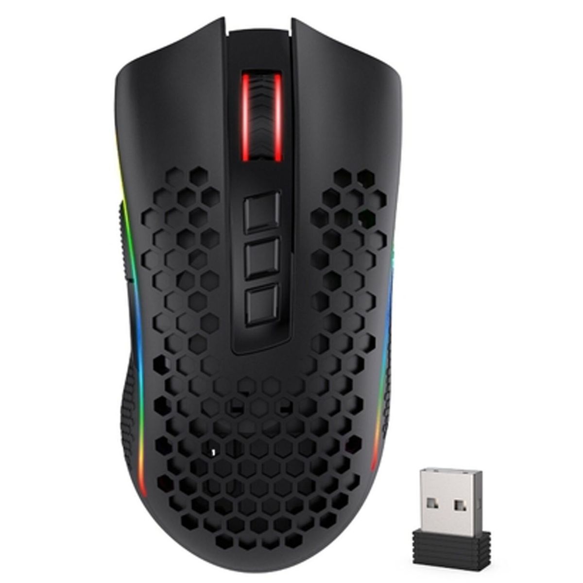 REDRAGON - Mouse Gamer Redragon Storm Pro M808-KS Negro Inalambrico