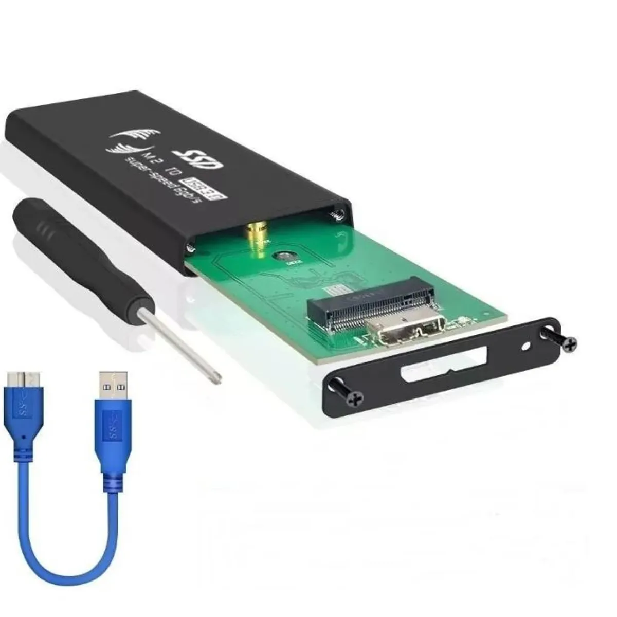 GENERICO - Cofre Usb 3.0 Para Ssd M2 Ngff Aluminio