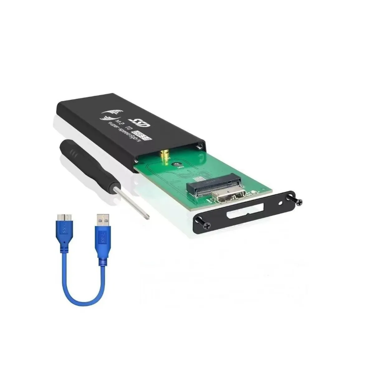GENERICO - Cofre Usb 3.0 Para Ssd M2 Ngff Aluminio