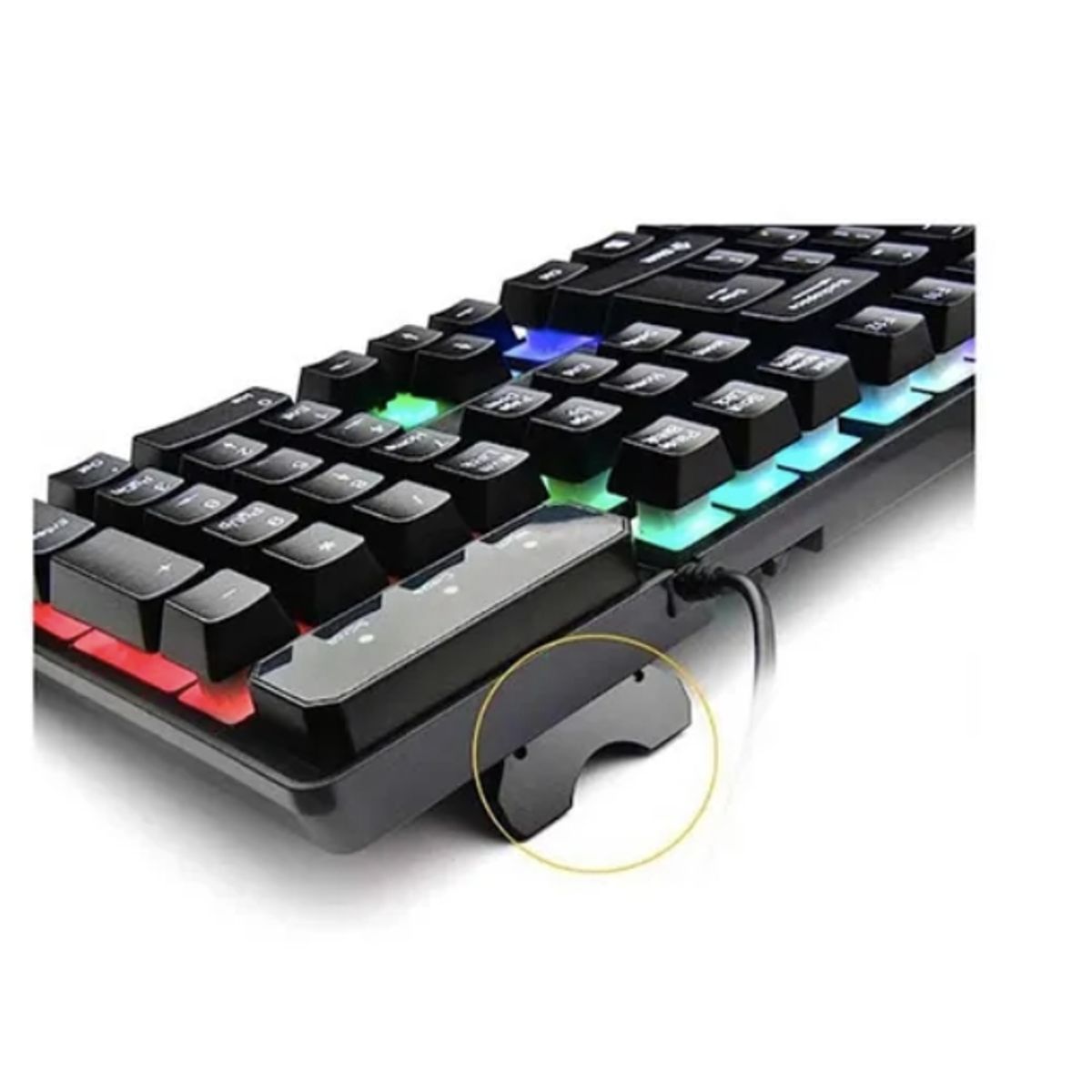 GENERICO - MOUSE Y TECLADO CABLE USB GAMER RETROILUMINADO