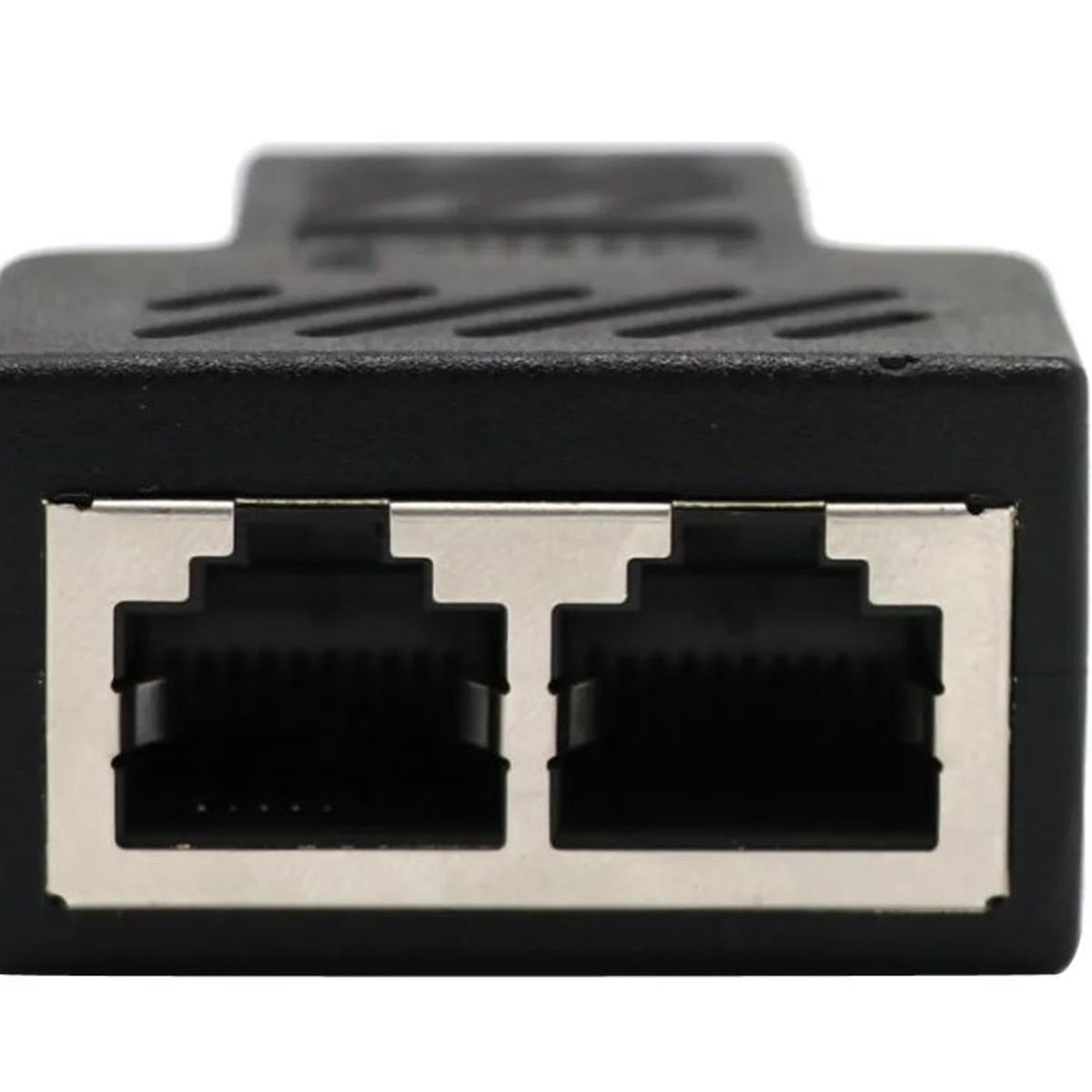GENERICO - Aaptador RJ45 1 A 2 Para Dos PC Metal