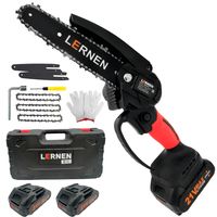 Motosierra Podadora Eléctrica 6 Pulgadas + 2 Baterías