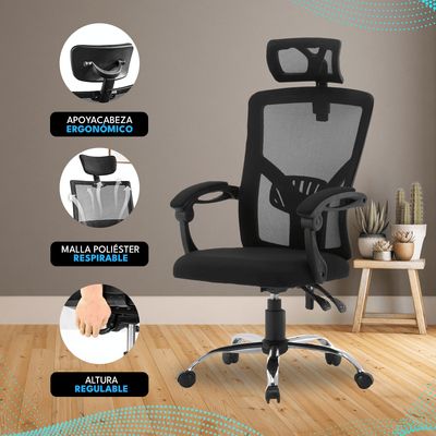 Imagen 2 del producto Silla De Oficina Escritorio Reclinable Modelo Ejecutivo