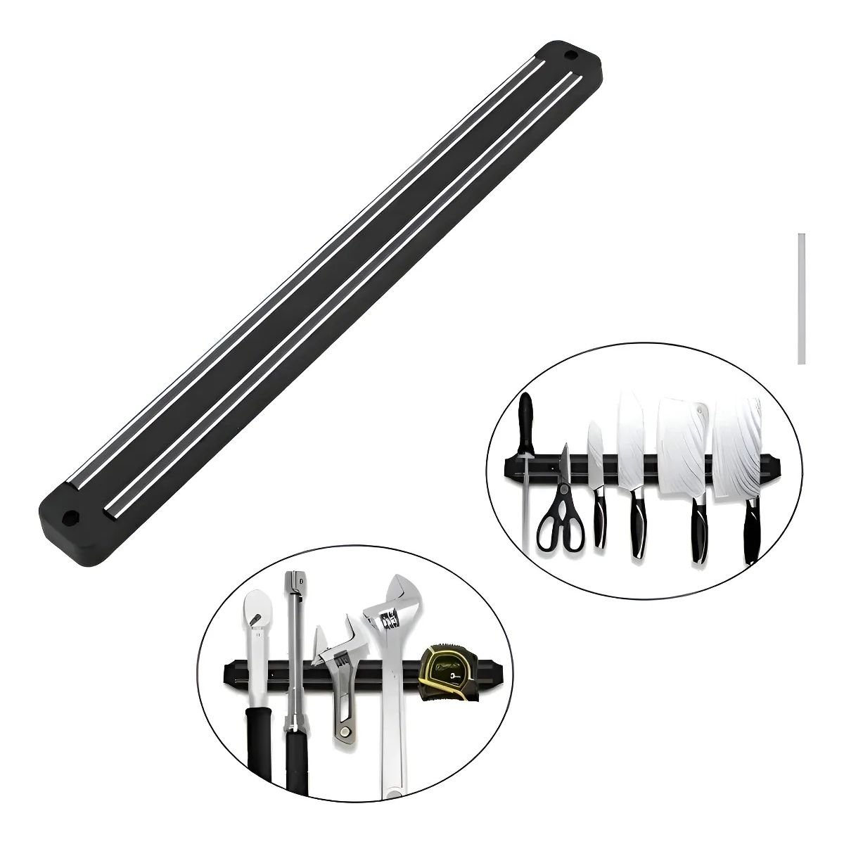 GENERICO - Barra Magnetica Iman 33cm Cuchillos Utensilios Cocina Herramientas FIGOIMPORT