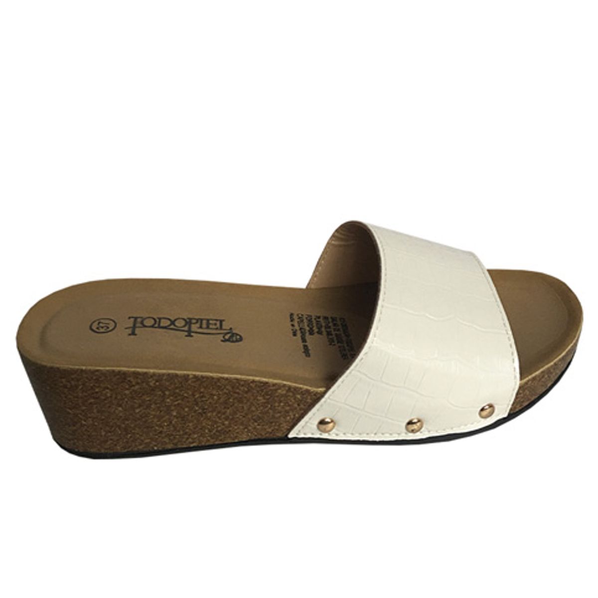 TODOPIEL - Sandalia Mujer Blanco Todopiel