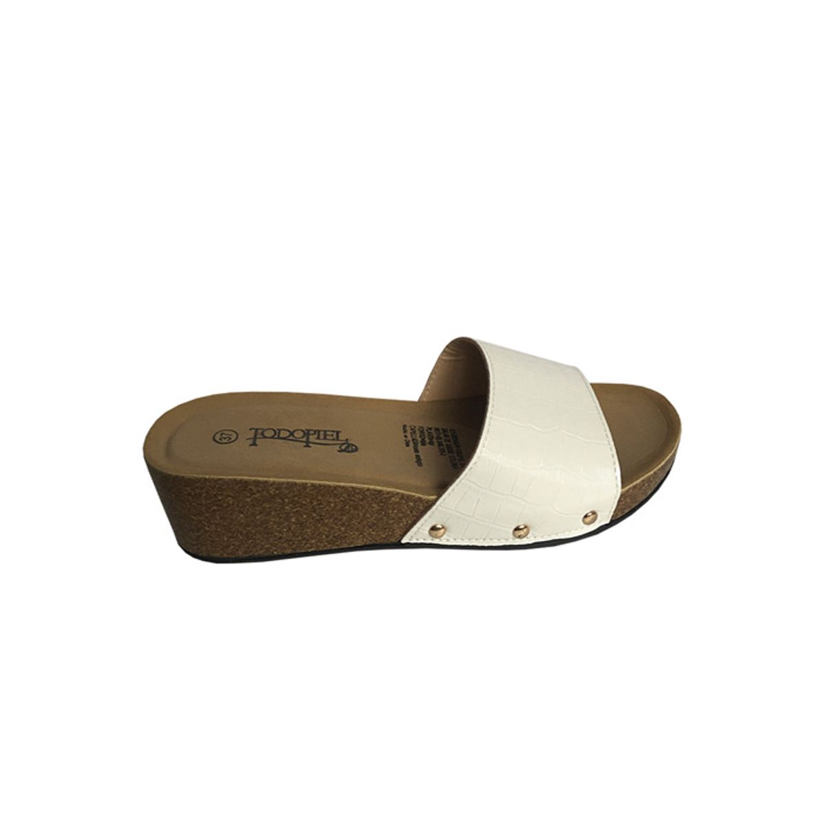 TODOPIEL - Sandalia Mujer Blanco Todopiel