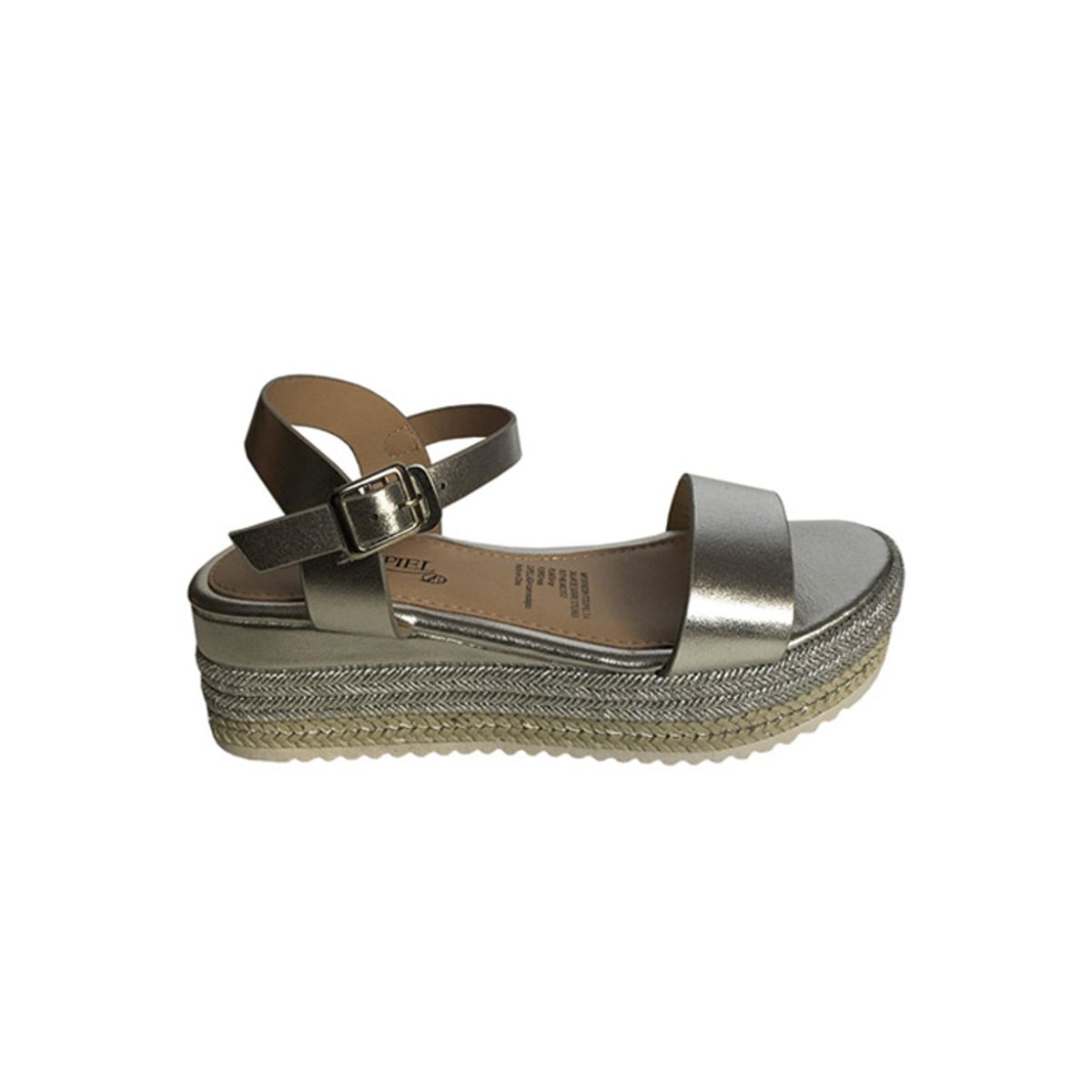 TODOPIEL - Sandalia Mujer Plateado Todopiel