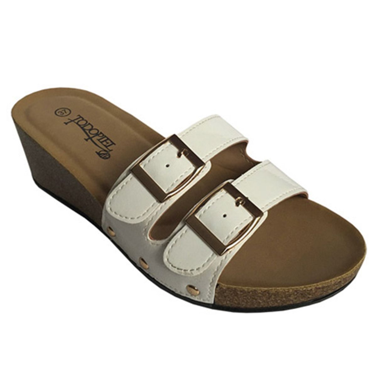 TODOPIEL - Sandalia Mujer Blanco Todopiel