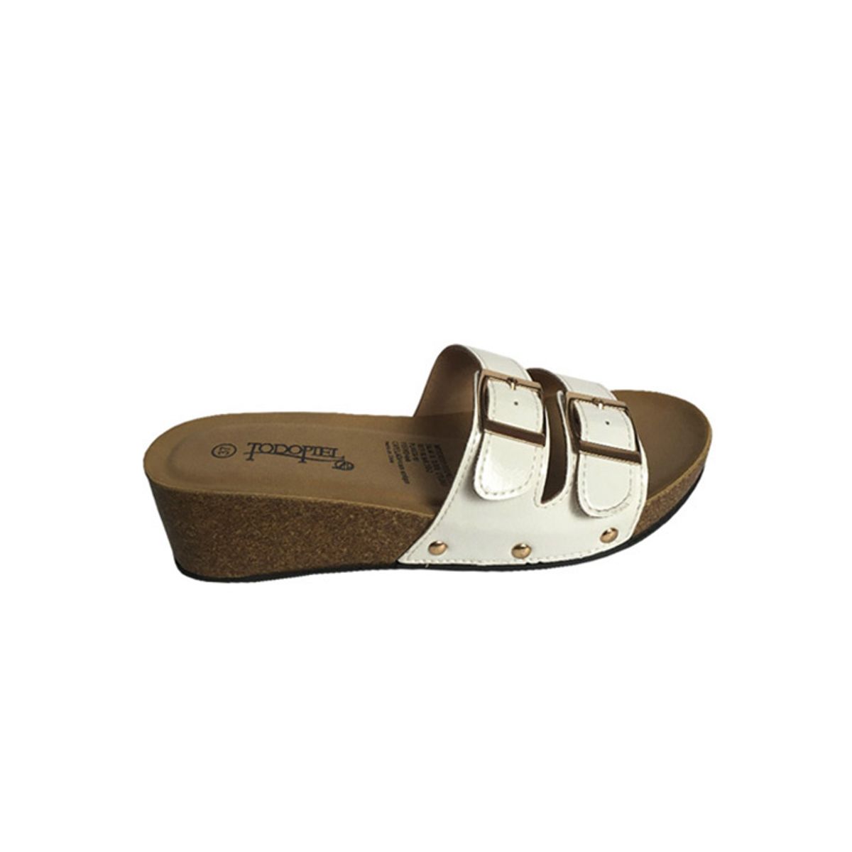 TODOPIEL - Sandalia Mujer Blanco Todopiel