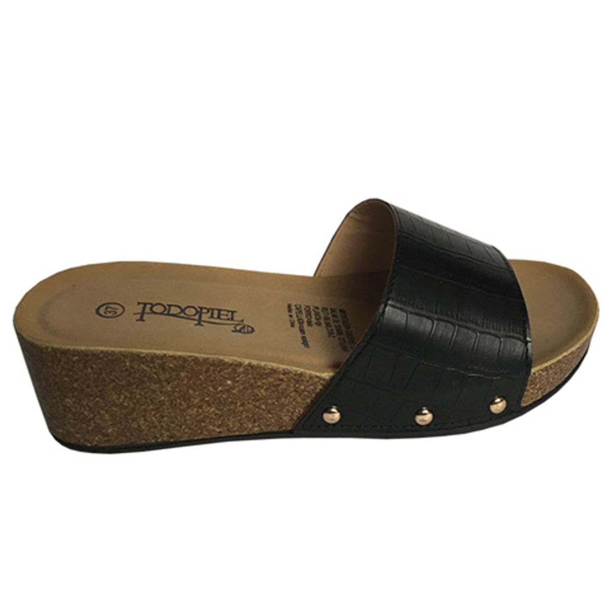 TODOPIEL - Sandalia Mujer Negro Todopiel