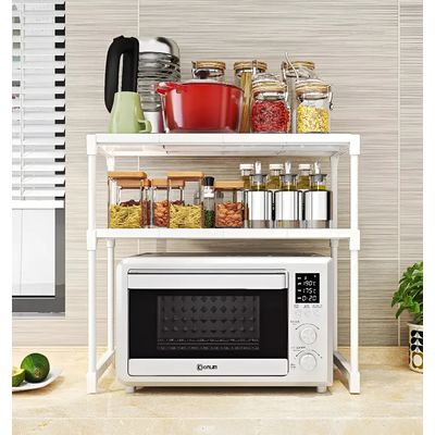 Imagen 2 del producto Estante De Cocina Para Horno Microondas Organizador Multiuso De Metal Resistente FIGOIMPORT