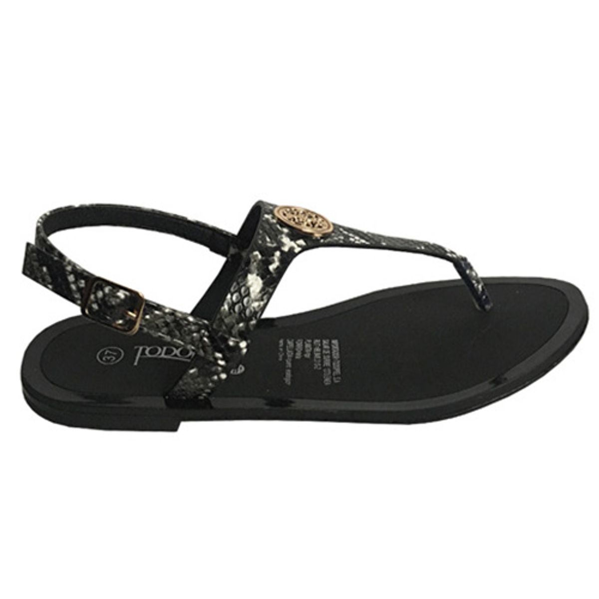 TODOPIEL - Sandalia Mujer Negro Todopiel