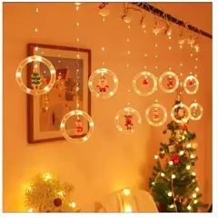 GENERICO - Cascada Guirnaldas Navidad Luces Guirnalda Luces Navideñas