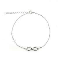 Pulsera Infinito Eslabón Plata Fina 925