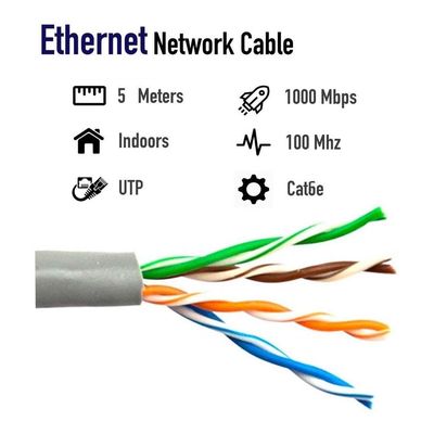 Imagen 2 del producto CABLE LAN 5 MTS CAT6