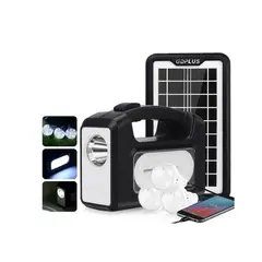 GENERICO - Kit Solar De Camping Luz Emergencia Usb 3 Ampolletas
