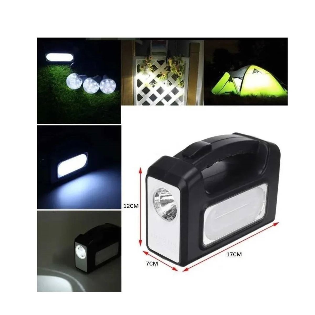 GENERICO - Kit Solar De Camping Luz Emergencia Usb 3 Ampolletas