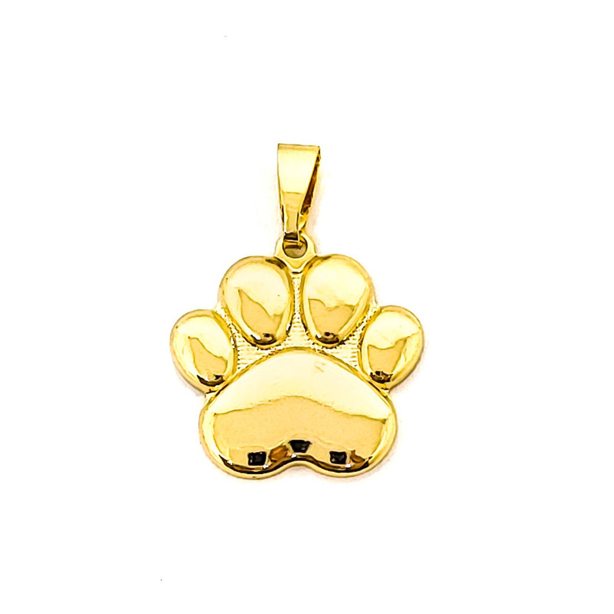 ANDREA COGGIOLA JOYAS - Colgante Huella Perro Grande Enchapado Oro 18K