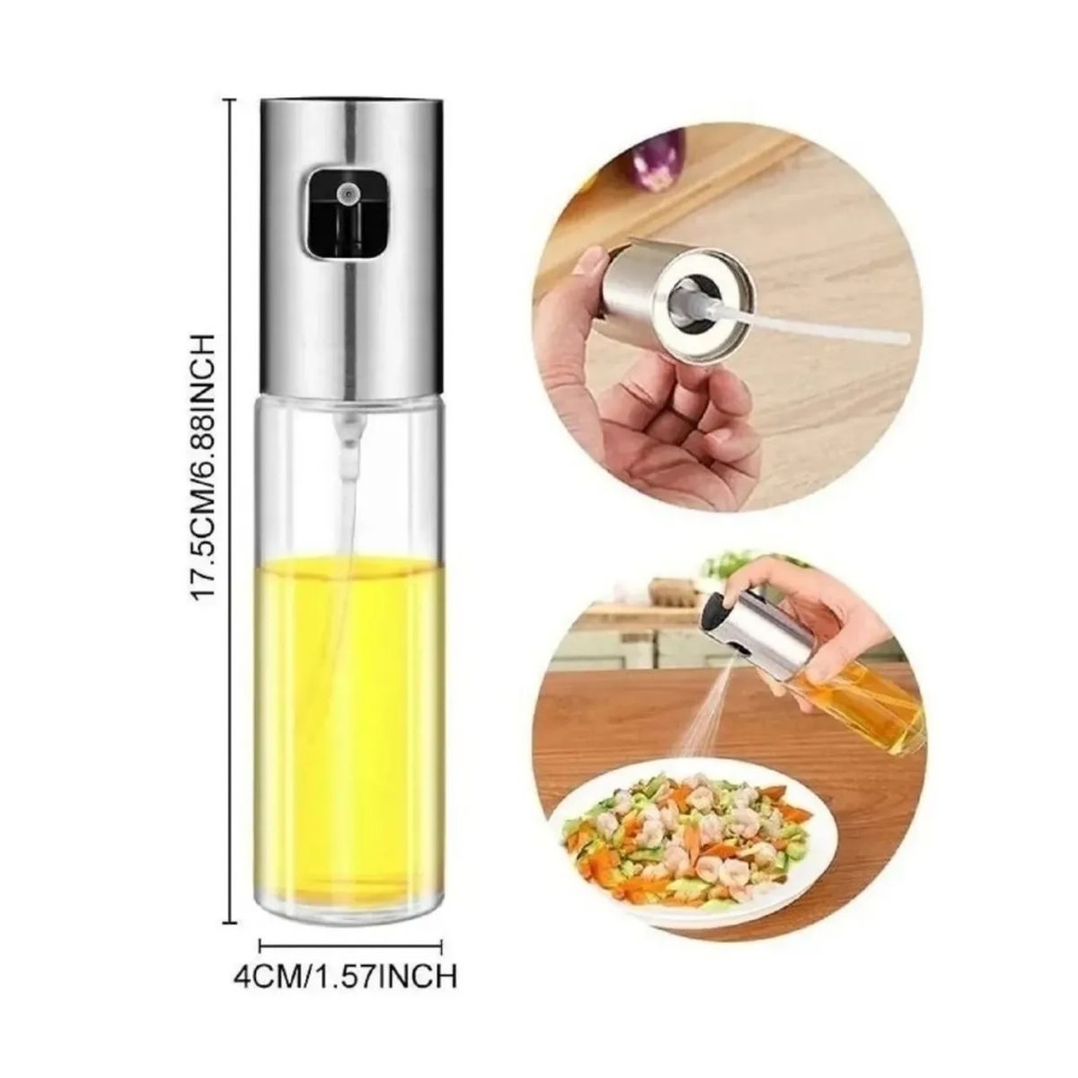 GENERICO - Dispensador Spray Aceite Rociador Aceitero Pulverizador