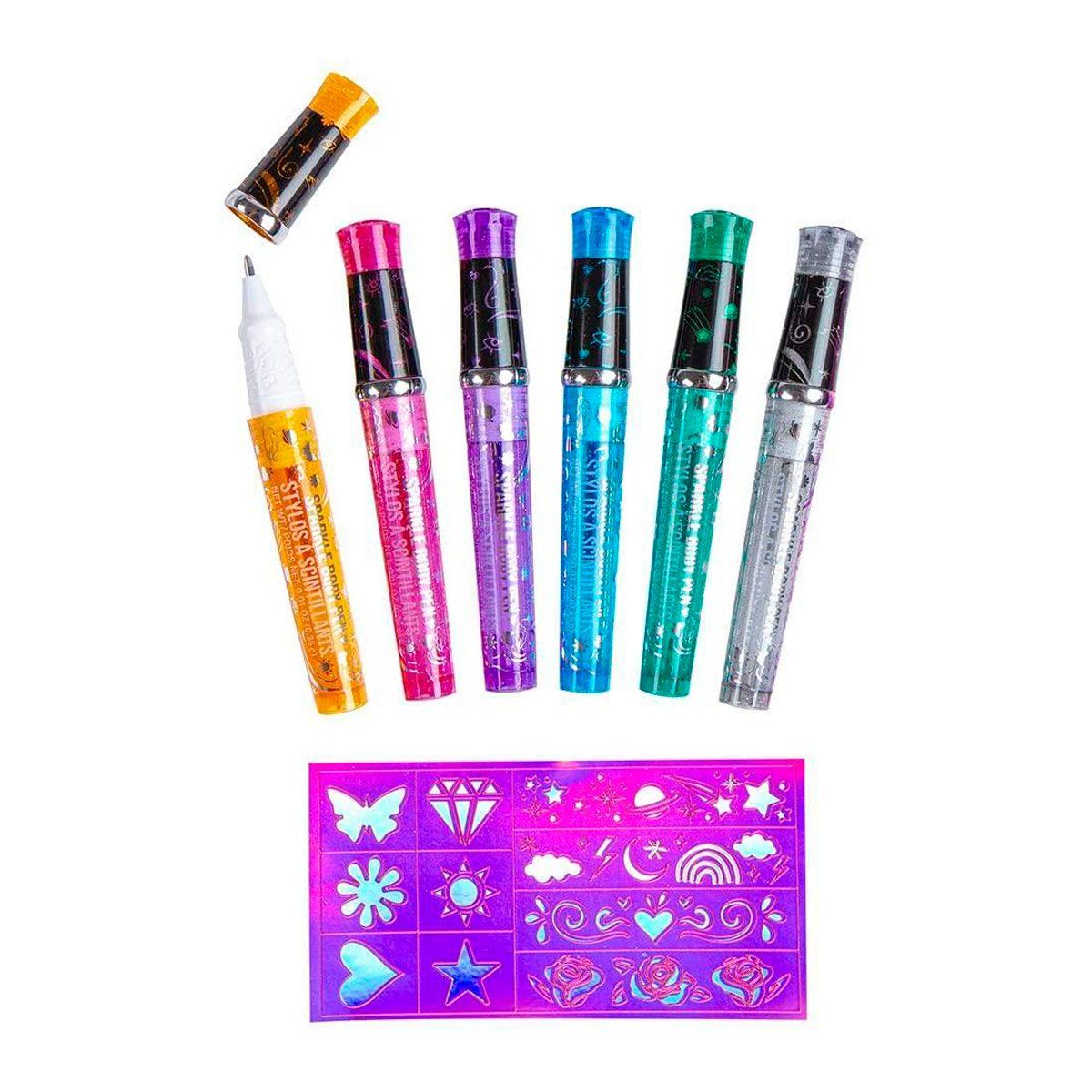 FASHION ANGELS - Marcadores para Crear Tatuajes Brillantes Fashion Angels