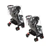 GENERICO - Doble Cobertor Protector Impermeable Cubre Coche Bebé X2