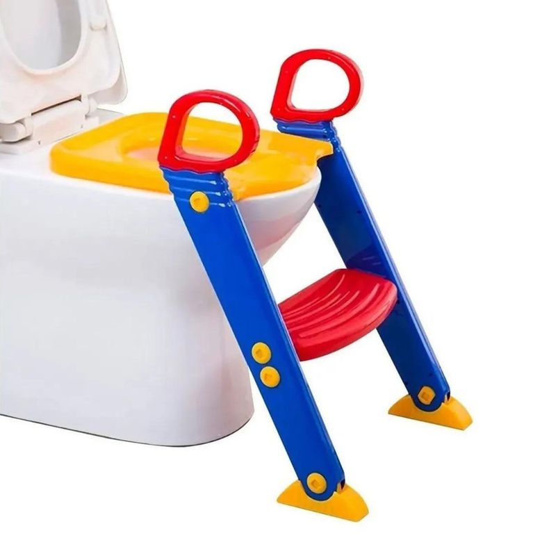 GENERICO - Asiento Adaptador Con Escalera Para Baño Niños