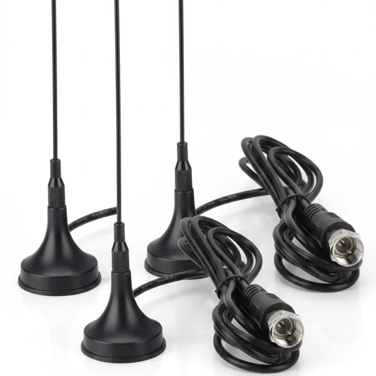 GENERICO - Antena Tv Digital Hd X3  Mini Con Base Magnetica Potente Recepcion De Señal Abierta FIGOIMPORT