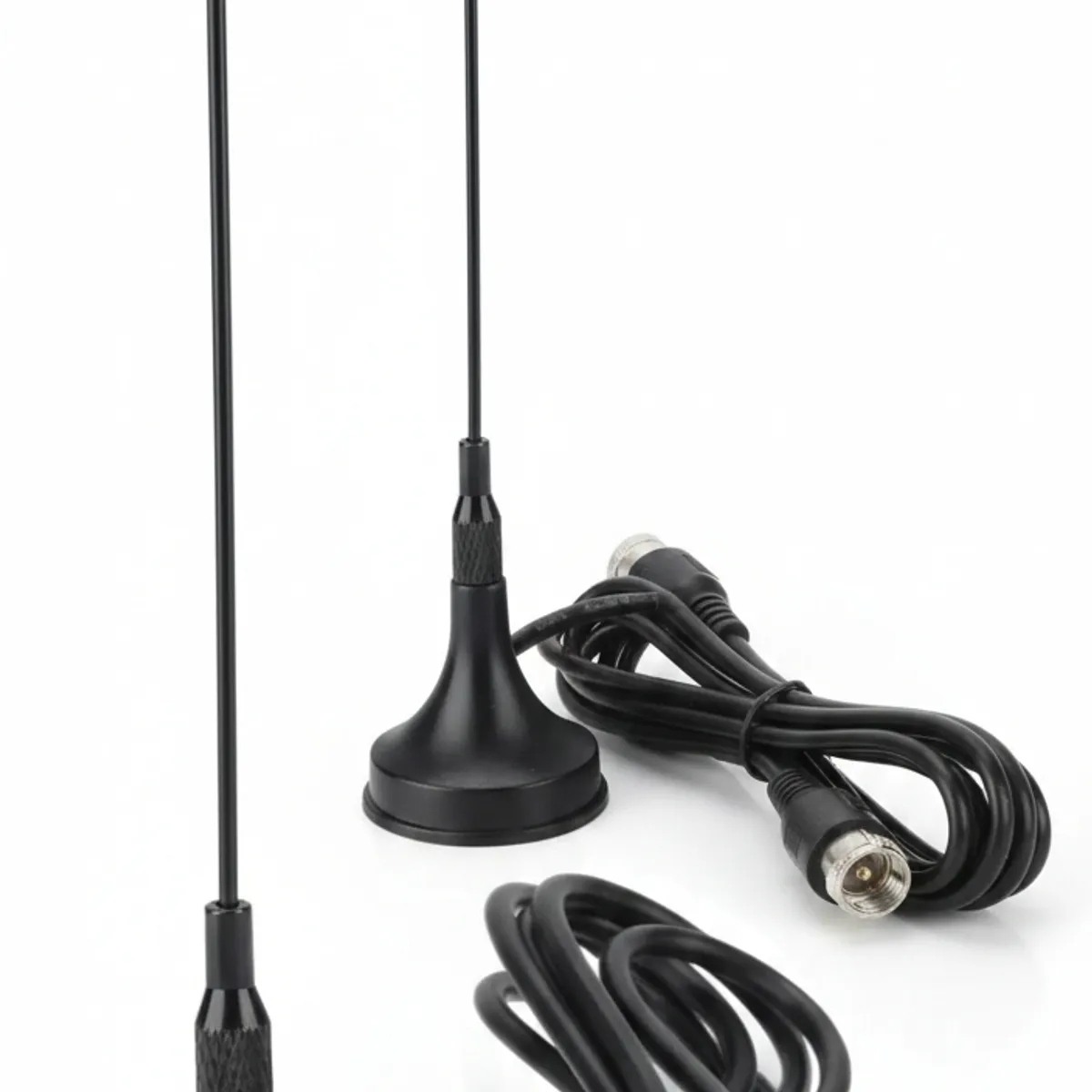 GENERICO - Antena Digital Tv PACK X2 Base Magnetica Mini Diseno Compacto Para Sintonizar FIGOIMPORT