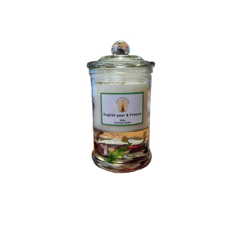 GENERICO - Velas Aromáticas Soya Y Gel English pear Fresia