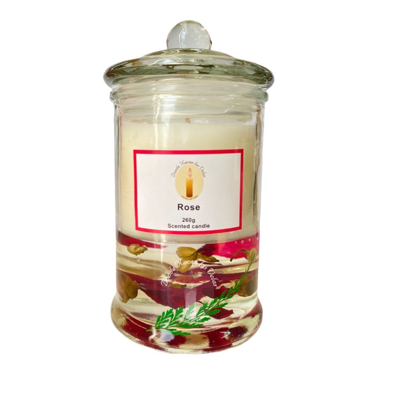 GENERICO - Velas Aromáticas Soya Y Gel Rosa