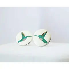 GENERICO - Aros Mujer Colibri tope hechos a mano.