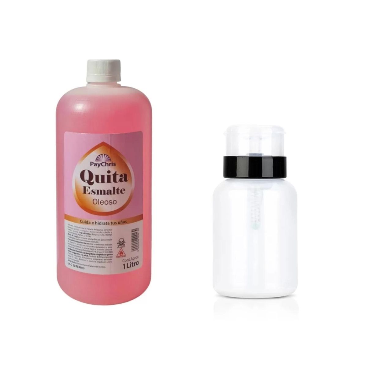BLUUM - Removedor Quita Esmaltes 1 LT Vaso Dispensador Pompa