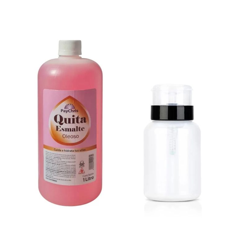 BLUUM - Removedor Quita Esmaltes 1 LT Vaso Dispensador Pompa