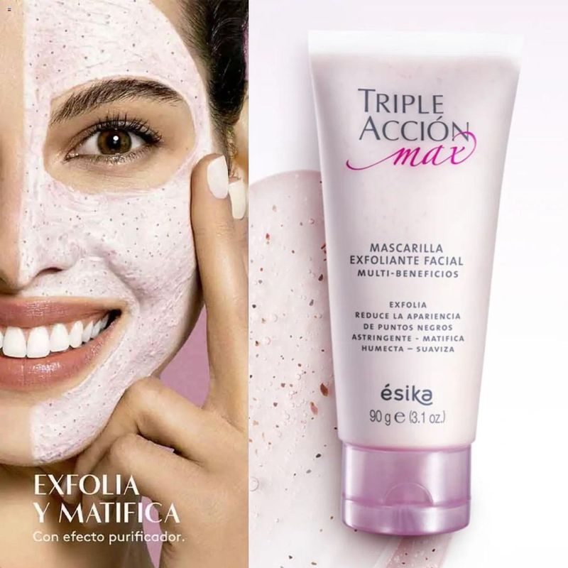 DECATALOGO - Mascarilla Exfoliante Facial Esika Triple Acción Max