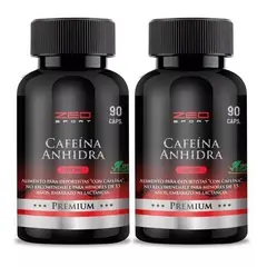 GENERICO - Pack 2 Cafeina Anhidra 200mg Zeo 180 Cápsulas 2x90