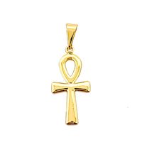 Colgante Cruz Ankh Enchapado Oro 18K